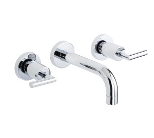 Built-in wash-basin mixer with 16 cm pipe spout